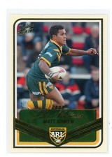 2005 Select Tradition Matt Bowen (Cowboys) TRI NATIONS NRL Card # TN4