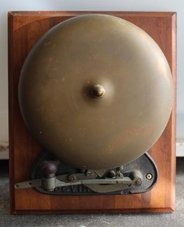 Fantastic Antique Bevin Bell Company Brass Boxing Ring Bell 10" on board