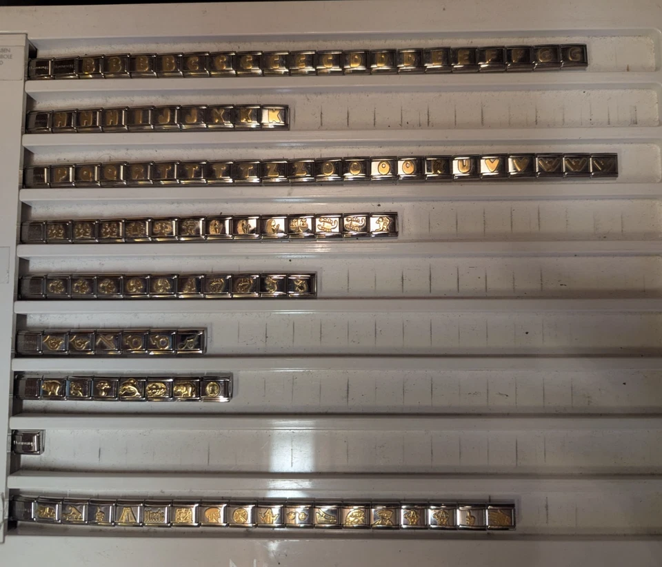 Original Nomination Composable Konvolut 1150+ Einzelteile Gold Silber Edelstahl - Bild 4 von 4