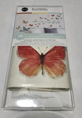 ROOM MATES PEEL & STICK WALL DECALS / SPREAD YOUR WINGS & FLY / BUTTERFLIES