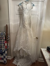 Ornate White Wedding Dress Size 6