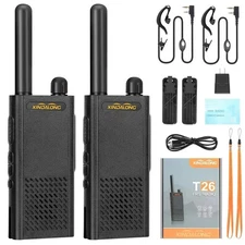 Long Range Walkie Talkie 2 Set 50 Mile Two Way Radio Charge Headset Waterproof
