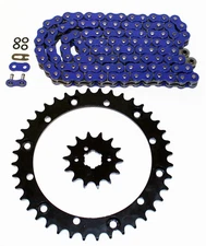 2001 - 2004 Yamaha YFZ350 350 Banshee Blue O Ring Chain & Silver Sprocket 12/40