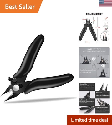 #ad Lightweight 3.5 Inch Flush Cutters with Precision Edge and Spring Mechanism $14.99