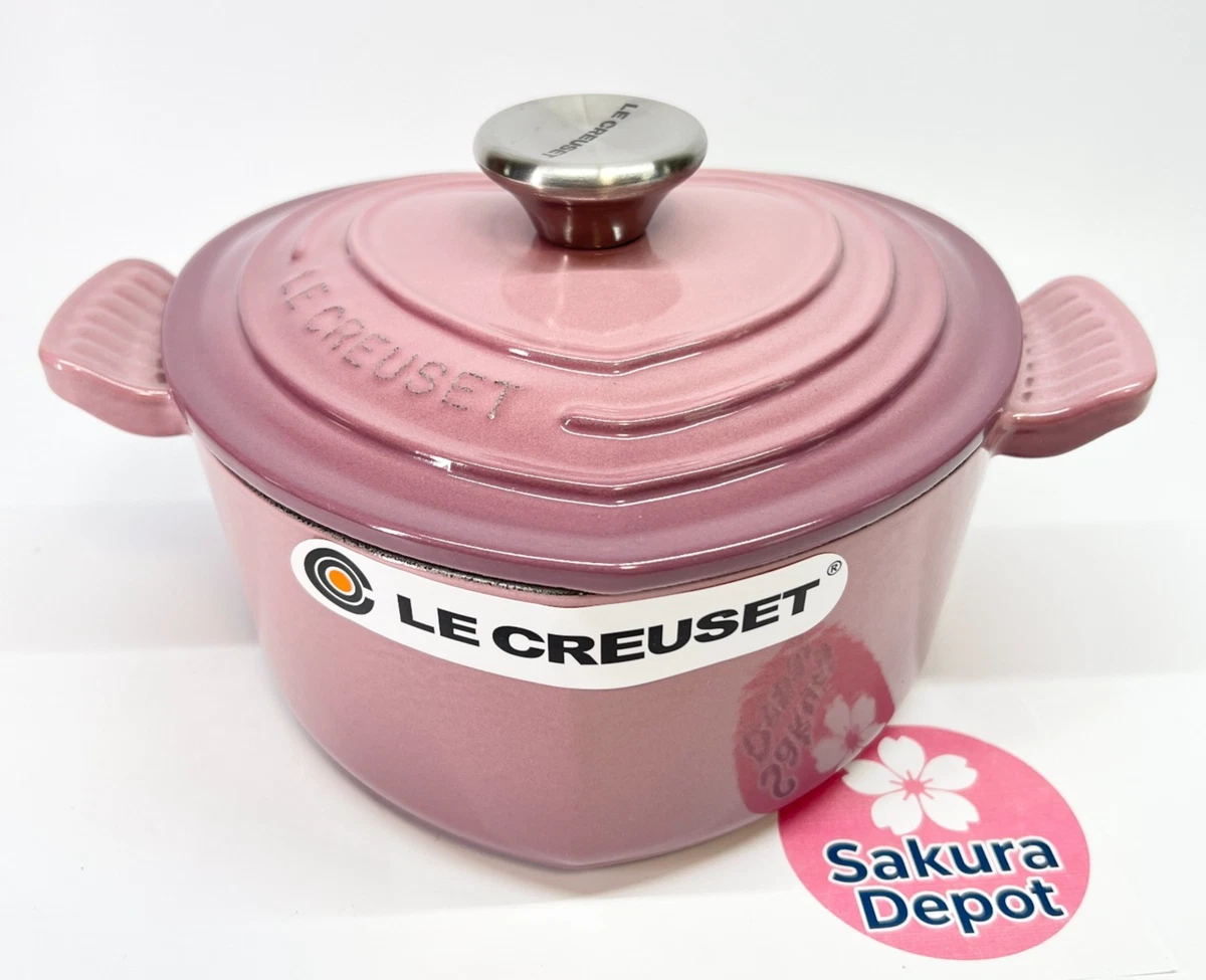 Le Creuset Cocotte d'Amour 20cm 1.9L Mauve Pink Cast Iron Enamel