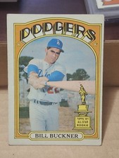 1972 BILL BUCKNER TOPPS BASEBALL ROOKIE CUP CARD 114 CHICAGO CUBS BOSTON RED SOX. rookie card picture