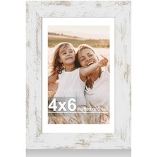 4x6 Picture Frame with Glass, Display Pictures 3.5x5 with Mat or 4 x 6 withou...