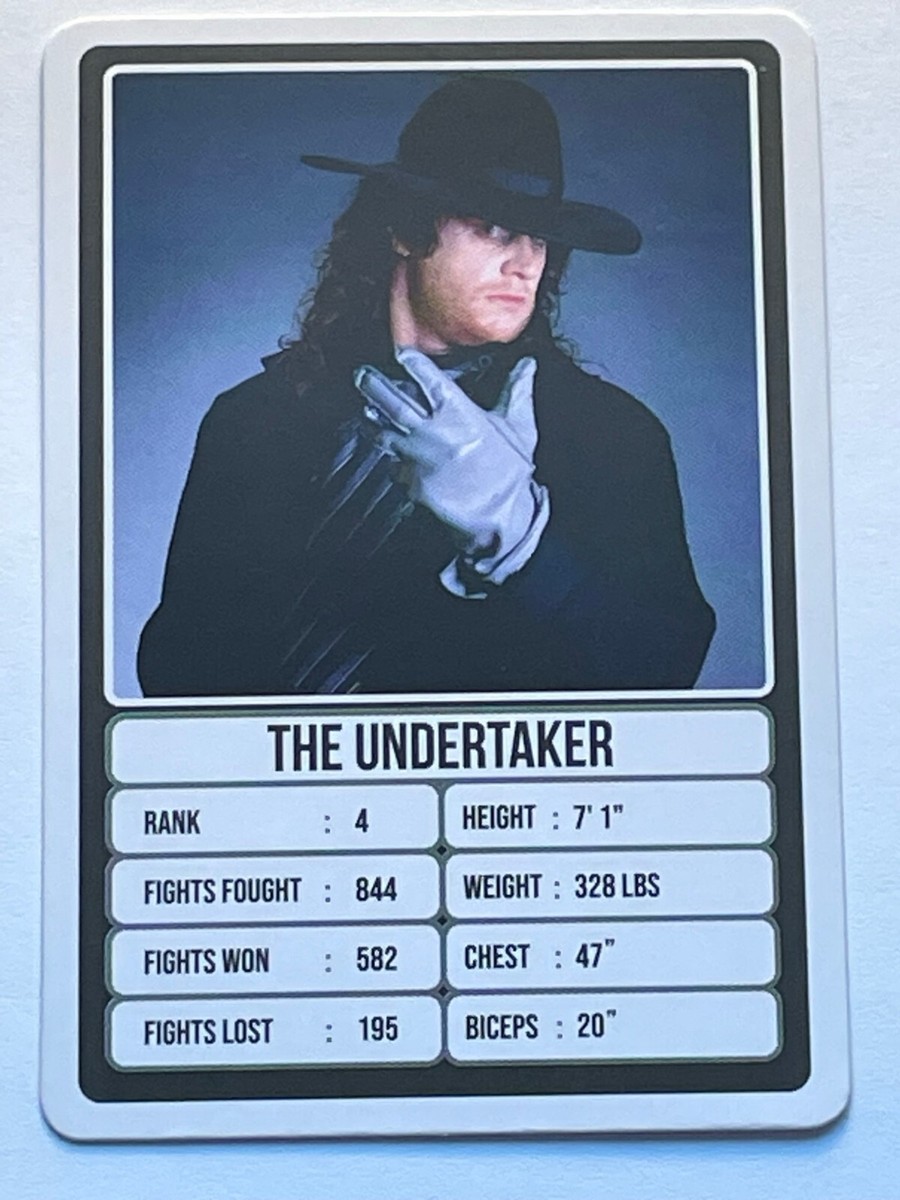 The Undertaker WWE Aamango Trump Playing Card - Never Played
