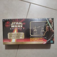 Star Wars CLASH OF THE LIGHTSABERS Card Game W/ Pewter Figures Darth Maul NIP