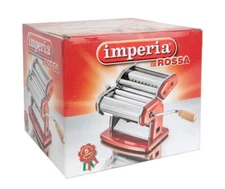 Imperia Italian Pasta Machine Maker Fresh Home Made Pasta Lasagna Fettuccine Red