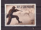 Francobolli San Marino 1962 Caccia Moderna 4 Lire MNH SAS610