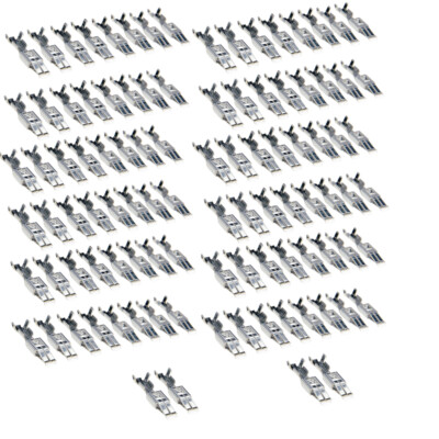 100x Junior Timer Crimp Kontakte für ISO Stecker Leer-Gehäuse Lautsprecher Strom