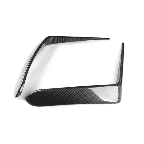 Front Bumper Garnish Air Vent Fang Trim Covers For Lexus Rc F 15-18 Carbon Fiber - Picture 6 of 13