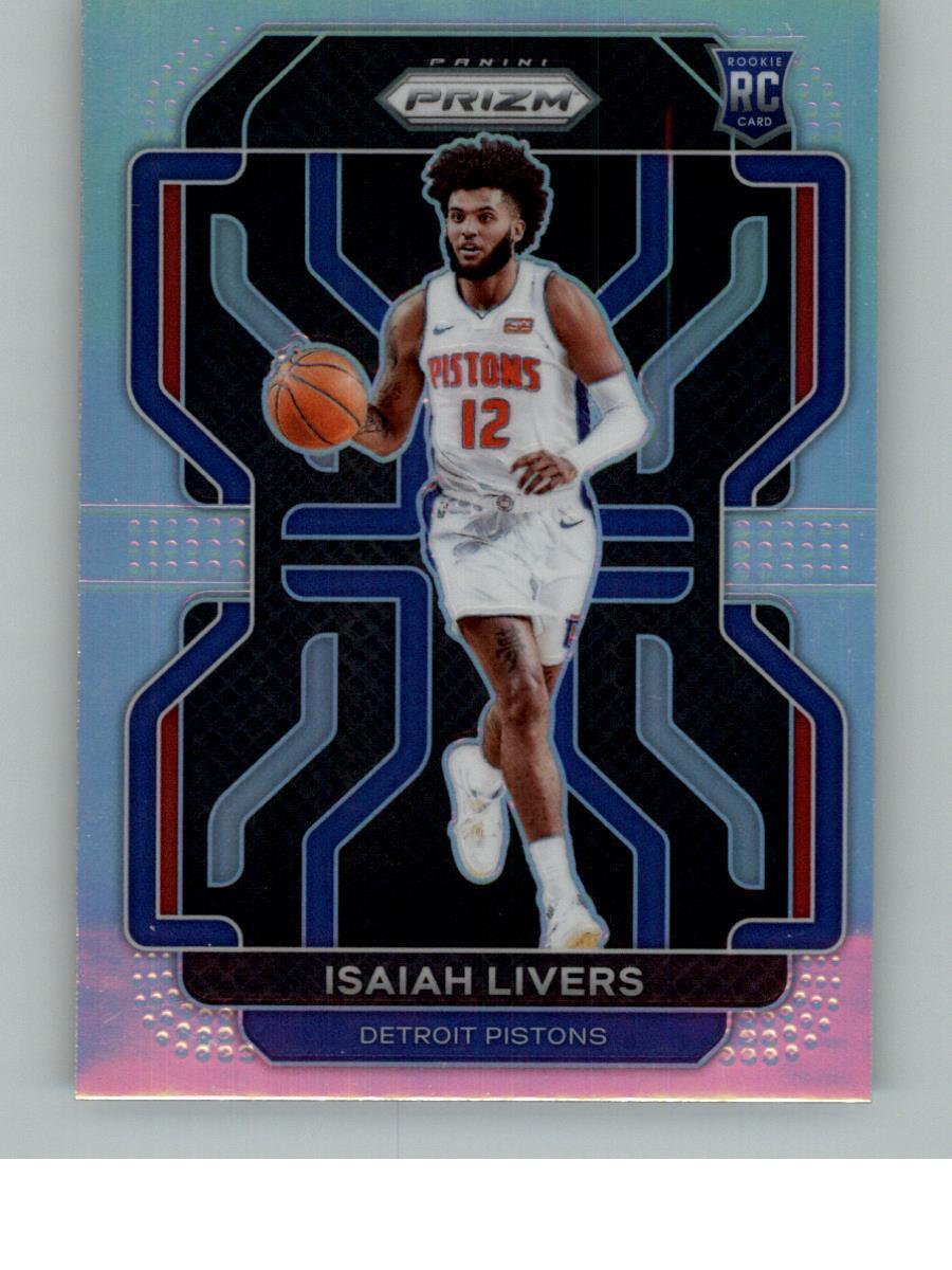 2021-22 Panini Prizm Isaiah Livers 296 Silver RC Detroit Pistons