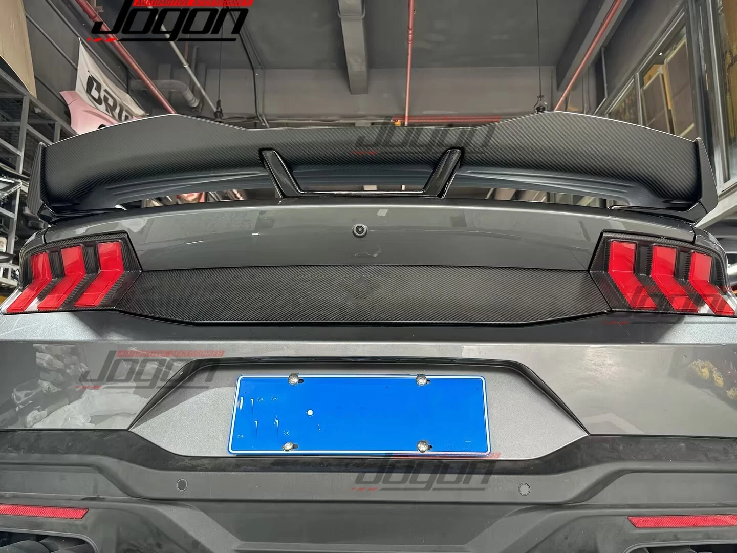 GTD S650 Matte Carbon Rear Air Spoiler Wing For Ford Mustang S650 Dark Horse 24+ - Picture 5 of 12