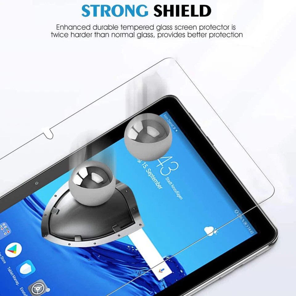 UK Tablet Tempered Glass Screen Protector For Huawei MediaPad T3/T5/M5/M6/T10/T8 - Image 4 of 4