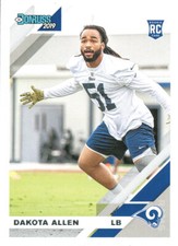 DONRUSS Dakota Allen RC BROWNS BRONCOS JAGUARS RAIDERS Texas Tech RED-RAIDERS