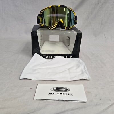 Oakley XS O Frame MX Off-Road Motocross Goggles Black One Size *DISPLAY*