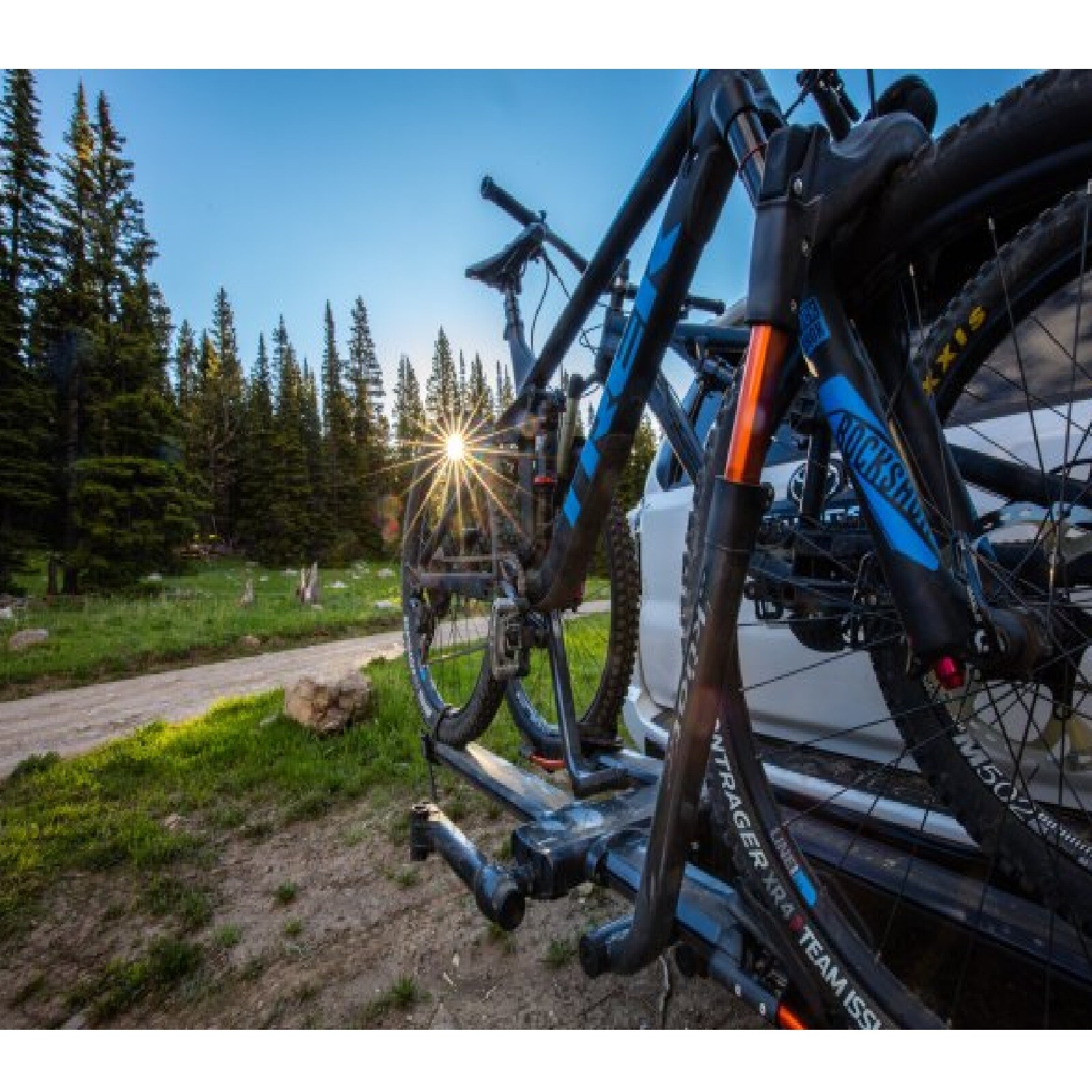 Kuat NV 2.0 Series Gray Metallic w/ Orange Anodize 2Bike 2" Receiver