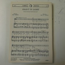 choral / vocal score GRANT US LIGHT eric thiman UNISON