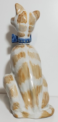 Vintage Ceramic Louisville Stoneware Cat Sculpture Bird Feeder Bottle 17" - Picture 3 of 11