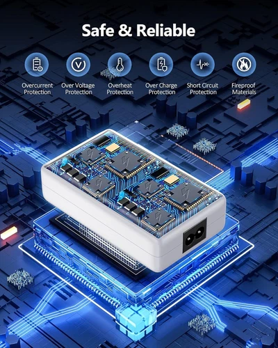 8-Port Mehrfach USB Ladegerät Ladestation Schnell Netzteil 60W Ladeadapter Hub - Bild 12 von 15