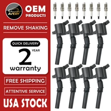8X Ignition Coil Pack and Iridium Spark Plug for Ford F-150 4.6L DG508 SP479
