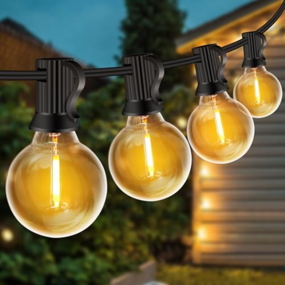 Catena Luminosa Esterno, 33FT/10M Luci da Esterno Giardino con 20+2 G40 LED, 270