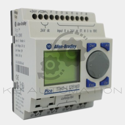 Used Allen-Bradley 1760-L12BWB Pico Controller with RTC, 8 DI, 4 RO, 24V DC