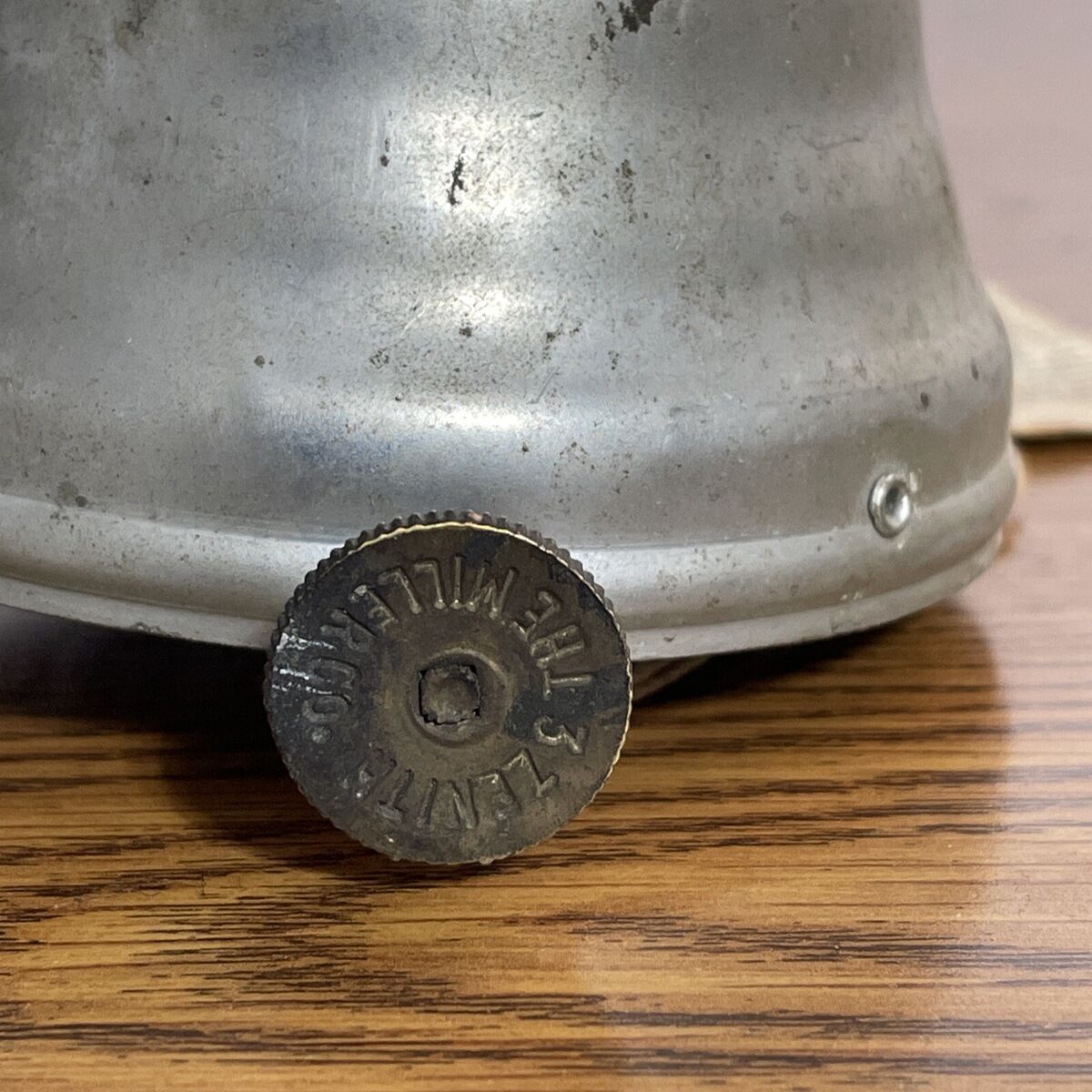 Antique E. Miller Co. Pewter? Zenith Chimneyless Burner Oil Antique E. Miller Co. Pewter? Zenith Chimneyless Burner Oil
