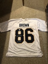 NOTRE DAME FIGHTING IRISH- DEREK BROWN SIGNED AUTOGRAPH JERSEY TRISTAR COA NOTRE DAME FIGHTING IRISH- DEREK BROWN SIGNED AUTOGRAPH JERSEY TRISTAR COA