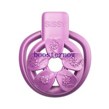 Lightweight Purple Male Chastity Cage With Small Chastity Device CB Lock Belt