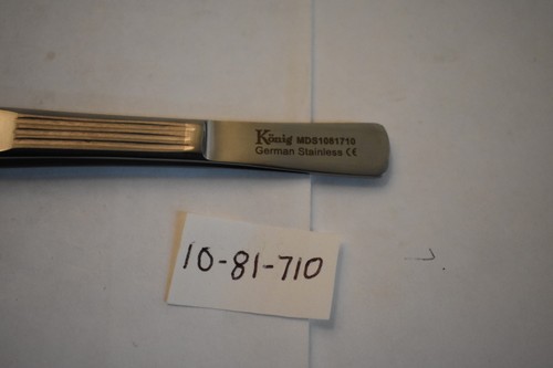 MDS1081710 CARMALT BAYONET FORCEPS 4 1/4" ANGLED SERRATED W/PIN - 第 2/3 張圖片