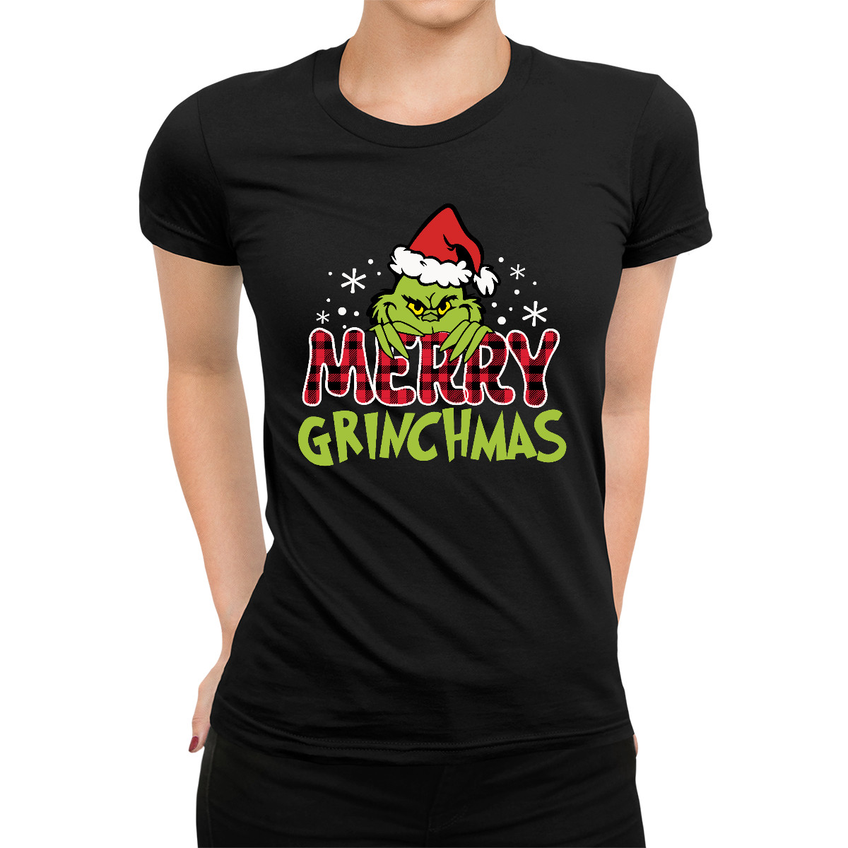 Merry Grinchmas Family - Navidad Regalo Navidad Mujer Camiseta
