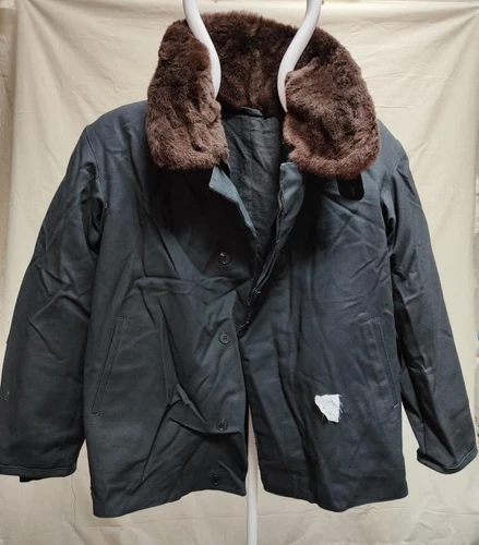 Russian Mig Pilot Warm Fur Collar Jacket Military USSR Russian Army 56-5 (XXL)