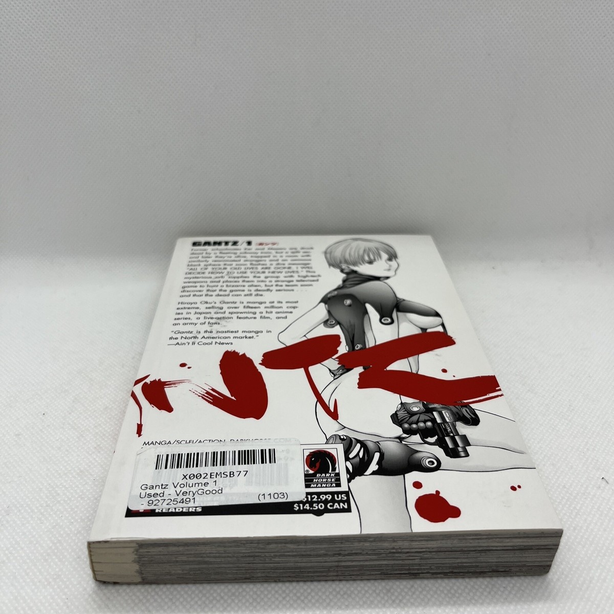 Gantz Vol. 1 English Manga RARE by Hiroya Oku and Matthew