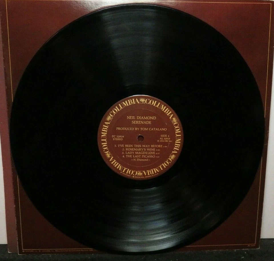 NEIL DIAMOND SERENADE (VG+) PC-32919 LP VINYL RECORD Foto 3 de 4