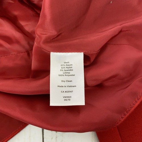 Chaqueta Blazer Talbots Peplum Rojo Cremallera Para Mujer Talla 8 Nueva Con Etiquetas $129 Mediana - Imagen 6 de 12