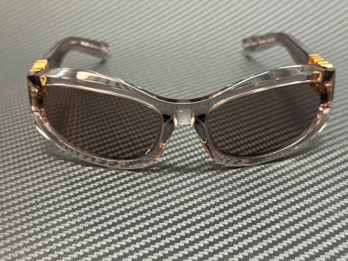 miu miu パープルオーバーサイズサングラス ケース付き MIU MIU MU 14ZS 12W20I Mauve Transparent Purple Women's 59