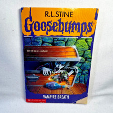 Goosebumps #49 Vampire Breath Vintage RL Stine 1st Scholastic Print No Stickers