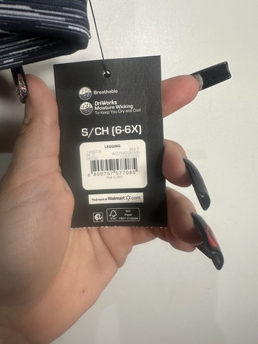 athletic works girls leggings size small 6 6x - Picture 3 of 5