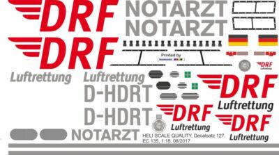 Decal 127 EC 135 DRF D-HDRT