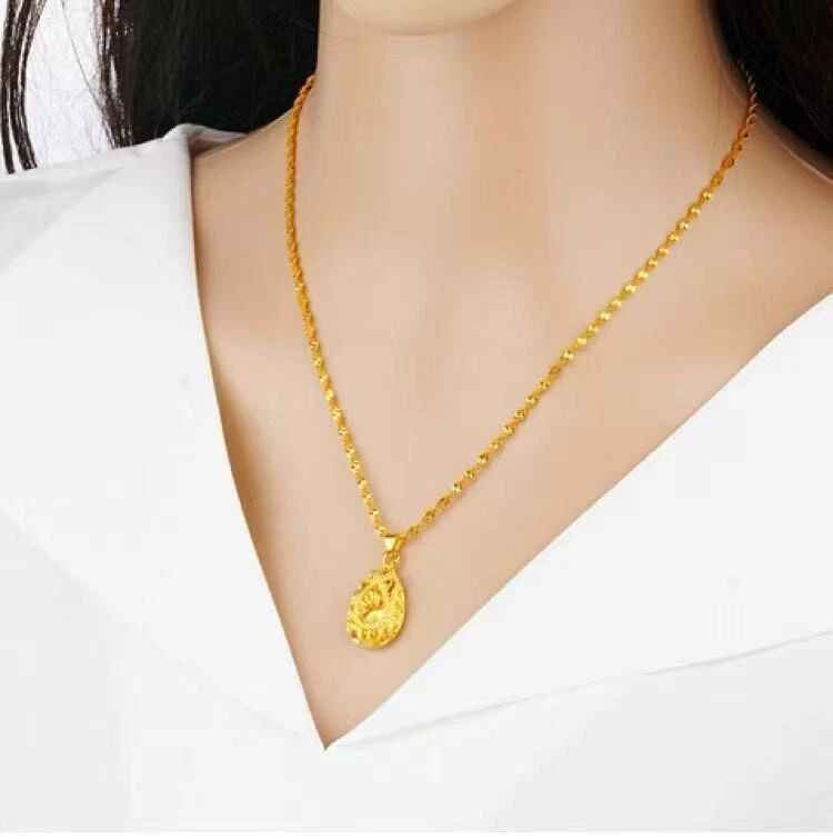 Подлинный специальности Shakin женщин ожерелье гравировка воды падение подвеска - Изображение 2 из 4