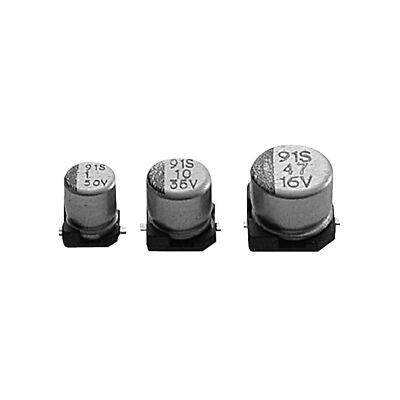KJ Electronics SMD Aluminium Elektrolyt-Kondensator HT 50V 10µF 20% 6,3mmx5,4mm