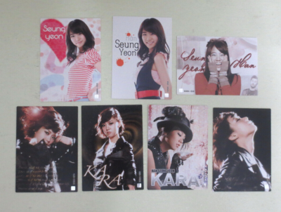 Kara Starcard 7 Trading photo Cards KARA KPOP - Han Seung Yeon