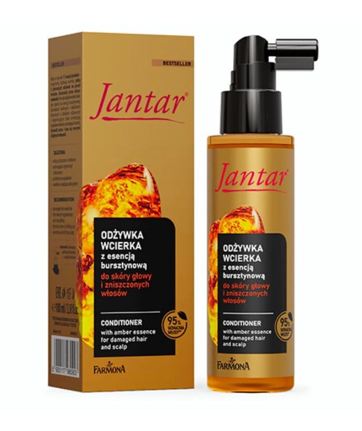 JANTAR Regenerating conditioner-lotion with amber essence/damaged hair 100 ml
