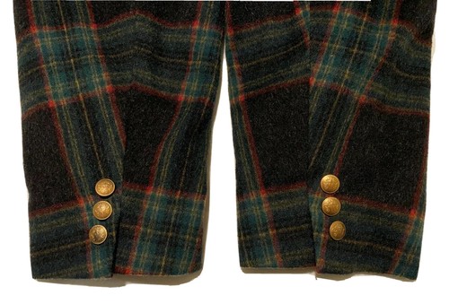 NWT Turbulence Simon Sebag Tartan Plaid Men's Sport Coat Sz 44 Made Canada $492 - Picture 7 of 12