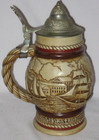 Vintage 1977 Tall Ships Ceramic Lidded Stein by Avon - Pre-Owned — photo 1
