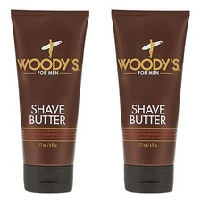 Woody's For Men Shave Butter 6 oz-2 Pack