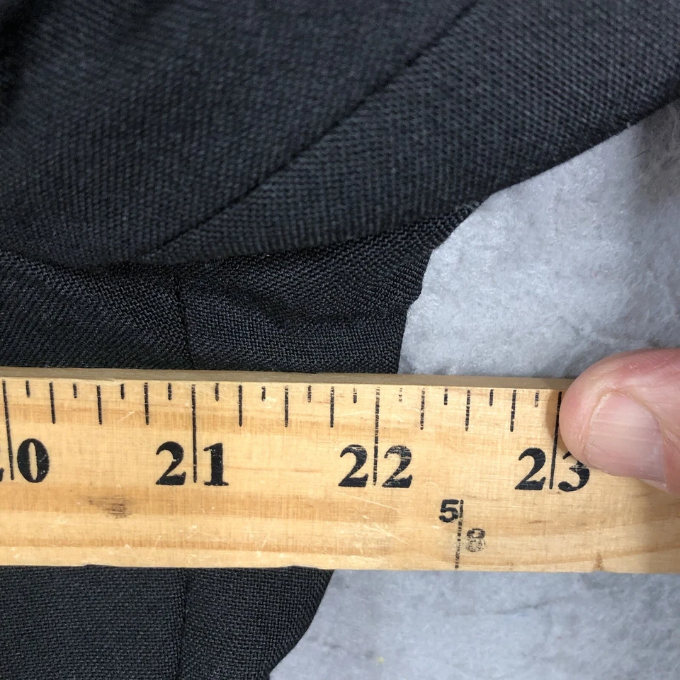 Blazer Vintage Raffinati Para Hombres 44L Negro Satinado Cuello Chaqueta Ocasión Cóctel Foto 3 de 4